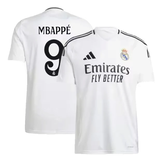 Camiseta Tröja MBAPPÉ #9 Real Madrid 2024 2025 Hemma Ställ Herr – Supporterversion