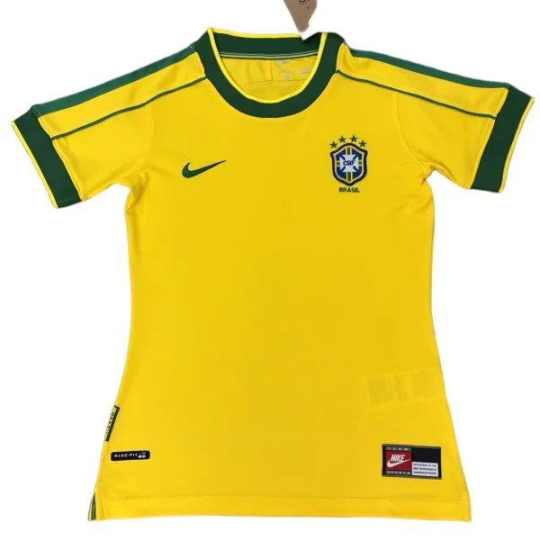 Brasilien Dam Tröja Retro - Brasilien Dam Tröja 25/26 | trojzonen