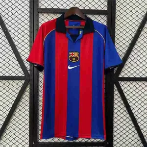 FC Barcelona Camiseta 2001 2002 Retro - FC Barcelona Fotbollströja 25/26 | trojzonen