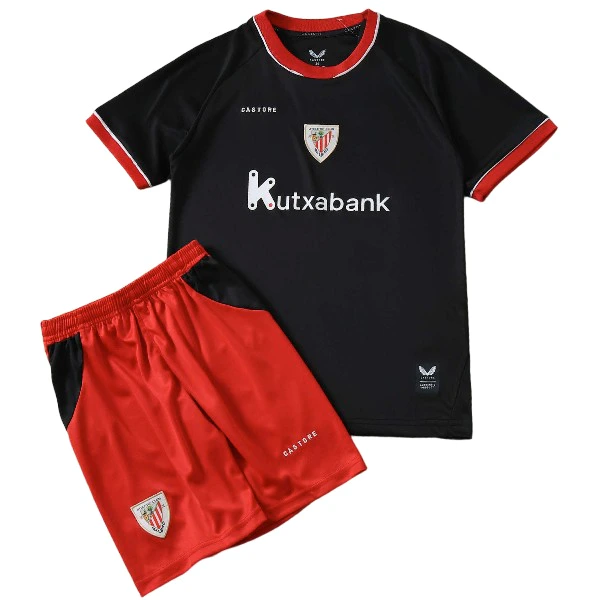 Athletic Bilbao Barn Matchställ 2026 2027 Svart - Athletic Bilbao Barn Billig | trojzonen