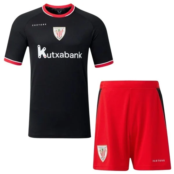 Athletic Bilbao Barn Matchställ 2026 2027 Svart - Athletic Bilbao Barn Billig | trojzonen