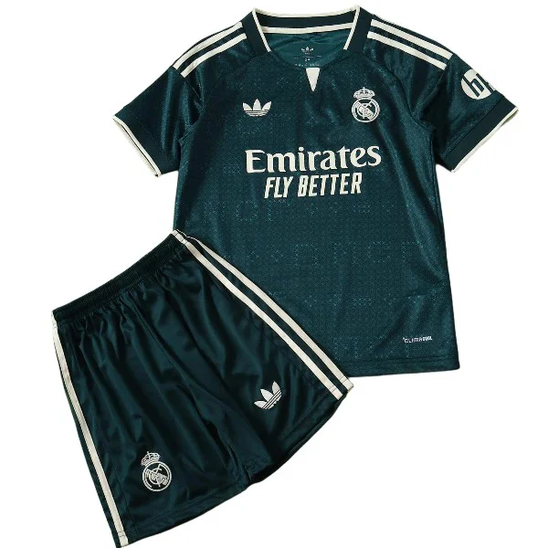Real Madrid Barn Matchställ 2026 2027 Grön - Fotbollströja Real Madrid Barn | trojzonen
