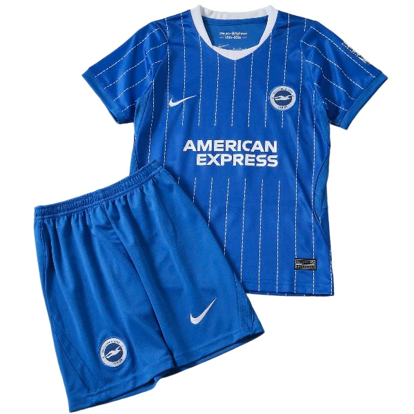 Brighton & Hove Albion Barn Matchställ 2026 2027 Blå - Brighton & Hove Albion Barn Billig | trojzonen