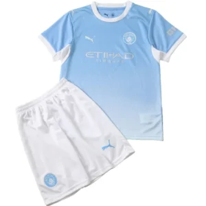 Manchester City Barn Matchställ 2026 2027 Blå - Fotbollströja Manchester City Barn | trojzonen