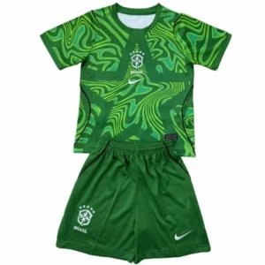 Brasilien Barn Matchställ 2026 Grön - Brasilien Kläder Barn | trojzonen