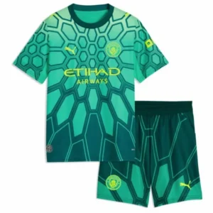 Manchester City Barn Matchställ 2026 2027 Grön - Fotbollströja Manchester City Barn | trojzonen