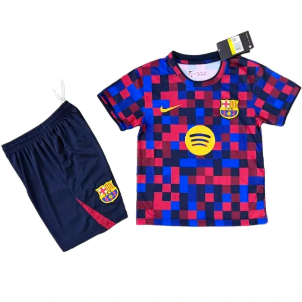 FC Barcelona Barn Matchställ 2026 2027 Röd - Fc Barcelona Barn Kläder | trojzonen